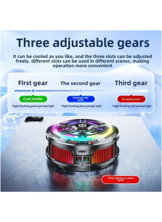 TIGER Tablet Phone Radiator X42/X100 – High-Power Semiconductor Cooling Fan with Magnetic Back Clip | Reinforced X12 Color Finish | Universal Heat Dissipation Cooler for Gaming Smartphones & Tablets | Portable Game Cooler for Lag-Free Performance  - Image 2