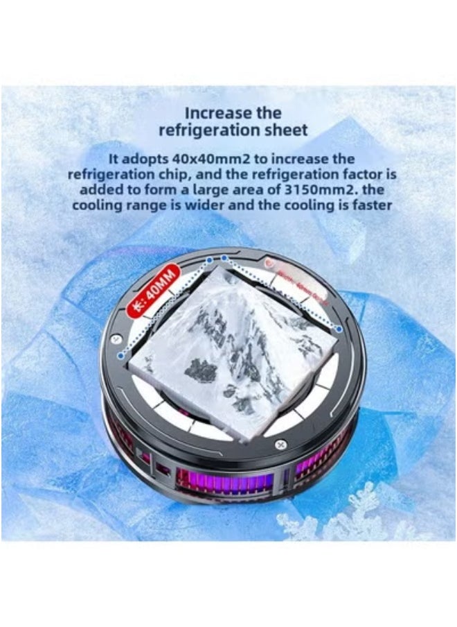 TIGER Tablet Phone Radiator X42/X100 – High-Power Semiconductor Cooling Fan with Magnetic Back Clip | Reinforced X12 Color Finish | Universal Heat Dissipation Cooler for Gaming Smartphones & Tablets | Portable Game Cooler for Lag-Free Performance  - Image 4