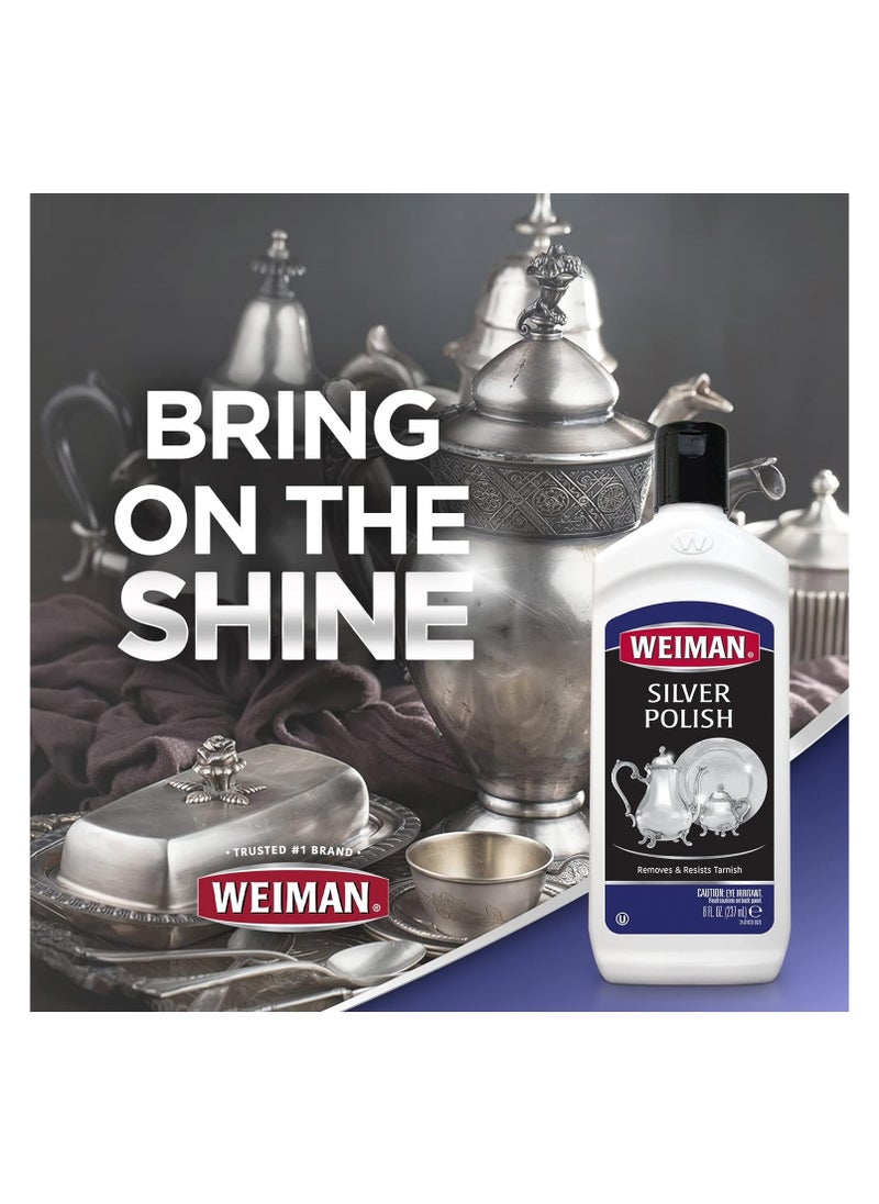 Weiman - Weiman Silver Polish and Cleaner 237ml - Clean Shine and Polish Safe Protective Prevent Tarnish - Image 1