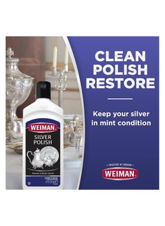 Weiman Weiman Silver Polish and Cleaner 237ml - Clean Shine and Polish Safe Protective Prevent Tarnish  - Image 3
