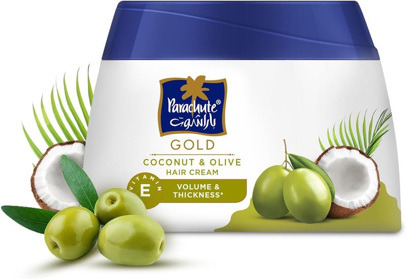 Parachute كريم شعر باراشوت جولد بجوز الهند وزيت الزيتون - عناية مغذية للشعر - 140 مل - Image 1