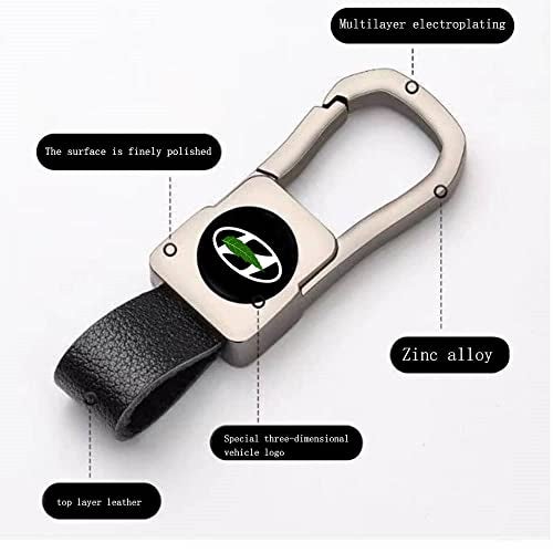 Greenworld Scratch proof Fob Key Heavy Duty Keychain Compatible With Hyun-dai Creata/Verna/Venue/I10/I20/And all Hyuan-dai Model Car (CHROME SILVER) - Image 2