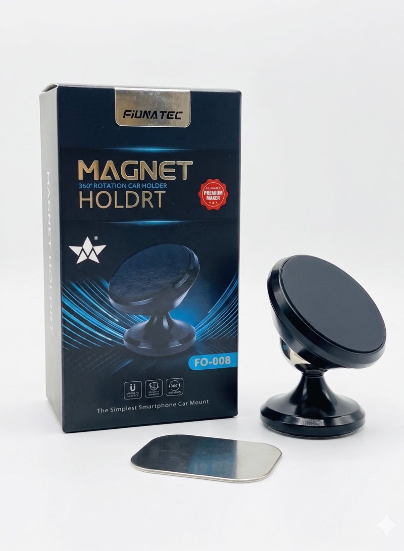 FIONA TEC MAGNET HOLDER 360 Degree Rotation Car Holder, Universal Phone Holder for Car, Home, Office & Boat, Compatible with All Phones, Tablets & GPS - Image 2