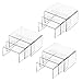 Hedume Set of 9 Clear Acrylic Display Risers for Figures, Buffets, Cupcakes and Jewelry Display Stands - Image 2