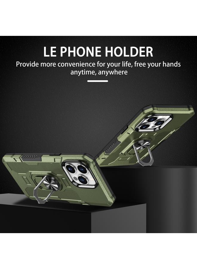 S-TOP Case For iPhone 12 Pro Max Ring Holder Armor Hybrid Phone Case - Image 2