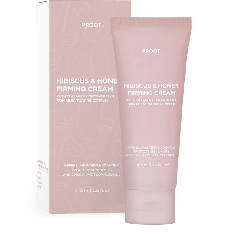 Proot Hibiscus and Honey Firming Cream | Concentrated Complex | Lightweight Neck Firming Cream for Sensitive and All Skin Type | Formulated with Collagen Centella Asiatica, and Other Natural Ingredients | - Image 1