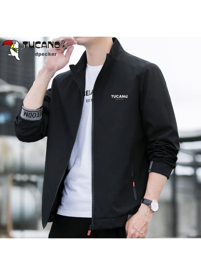 Tucano Tucano Jacket, Men's Outerwear, Autumn And Winter Men's Clothing, Business Casual Stand-up Collar Top, Black, 2xl - Image 4