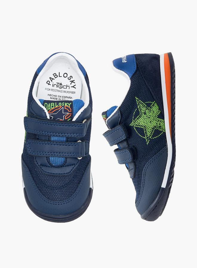 Pablosky Sports Shoes With Hook & Loop Closure, Printed - Image 3