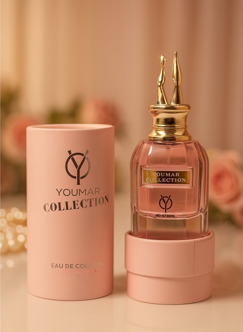 يومار أفضل عطر نسائي - مجموعة يومار رقم 0002، 100 مل | مزيج من الأزهار البيضاء والكرز والعنبر | عطر نسائي يدوم طويلًا | أو دو كولونيا - Image 1
