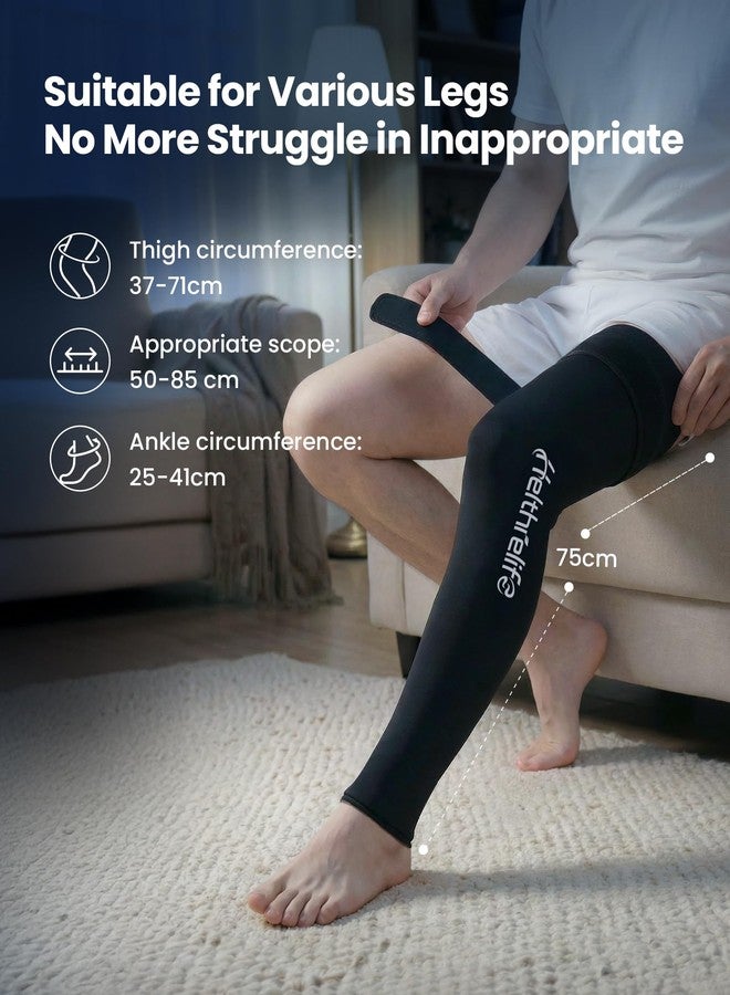 Helthrelife Entire Leg Ice Pack Wrap for Cold & Hot Therapy, 360° Full Leg Ice Sleeve - Image 5