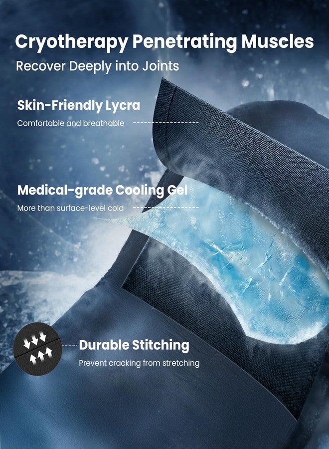 Helthrelife Entire Leg Ice Pack Wrap for Cold & Hot Therapy, 360° Full Leg Ice Sleeve - Image 3