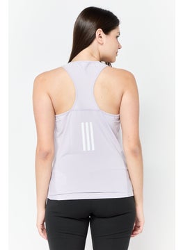 Adidas Women Sportswear Fit Sleeveless Training Vest, Purple  - Image 4
