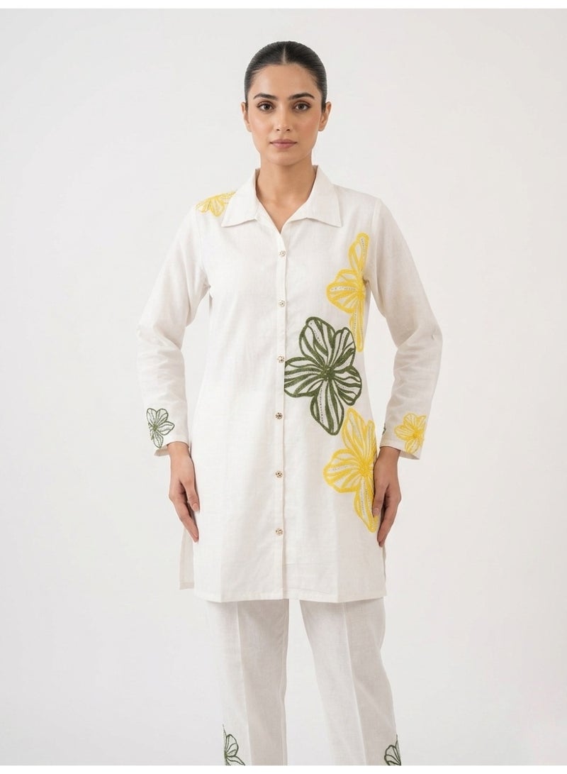 Lucky Kids طقم tunic أنيق بأزرار وسروال مفصل - Image 2