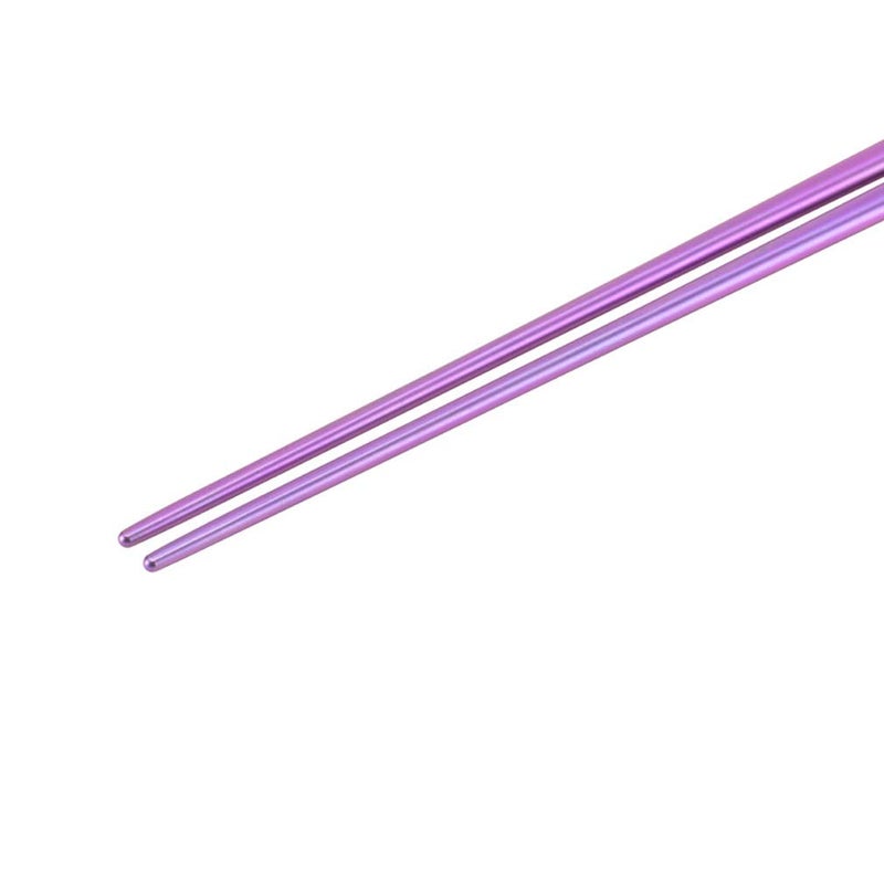 Snow Peak Titanium Chopsticks - Essential & Durable Camping Cutlery - Titanium Chopsticks with Carry Case for Convenient Storage & Packing - Utensils for Camping, HIking & Home - Purple - Image 3