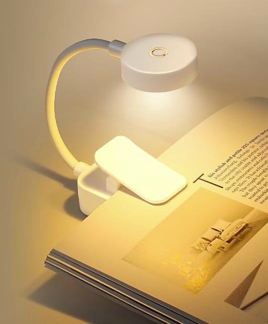 XERGY Book Lights for Reading at Night in Bed, 80 Hours Runtime Rechargeable Reading Lights for Books in Bed, 3 Brightness Levels × 3 Color Temperatures, Lightweight - Image 4