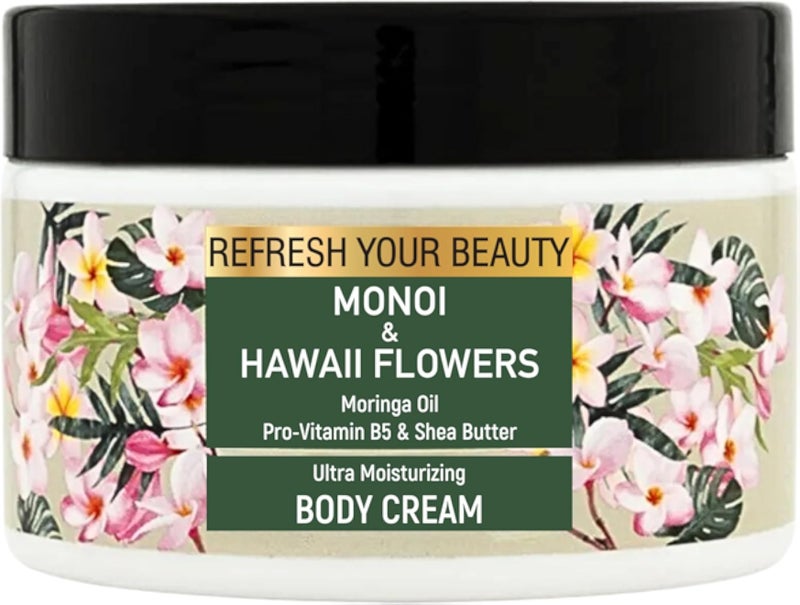 Professional Body Cream, Monoi & Hawaii Flowers, 250ml