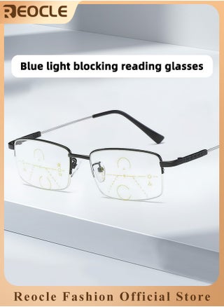 Progressive Multifocus Reading Glasses Anti Blue Light Readers with Diamond Cutting Design Anti-Fatigue Clear Lens Spectacle Readers for Men - pzsku/Z230E47EF79DB08FFE274Z/45/1746227787/f30b976d-4c2f-4bfe-ad0e-71651da50d5f