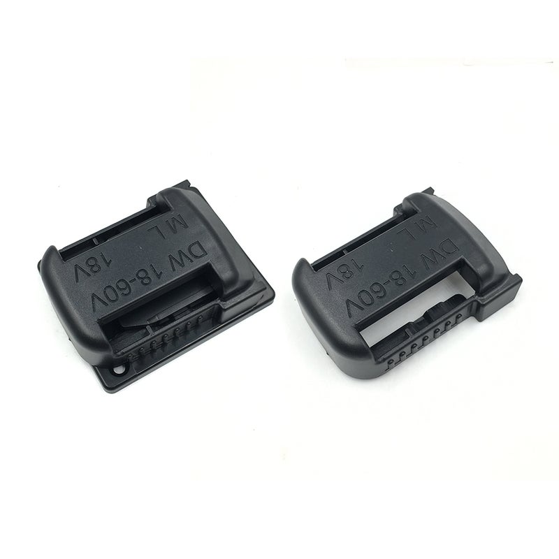 Lithium-Ion Batteries Storage Bracket Mount Battery Clip and Electric Tool Base Holder-One Set Replacement for DeWalt 20V and Milwaukee 18V Battery and Tool - Image 2