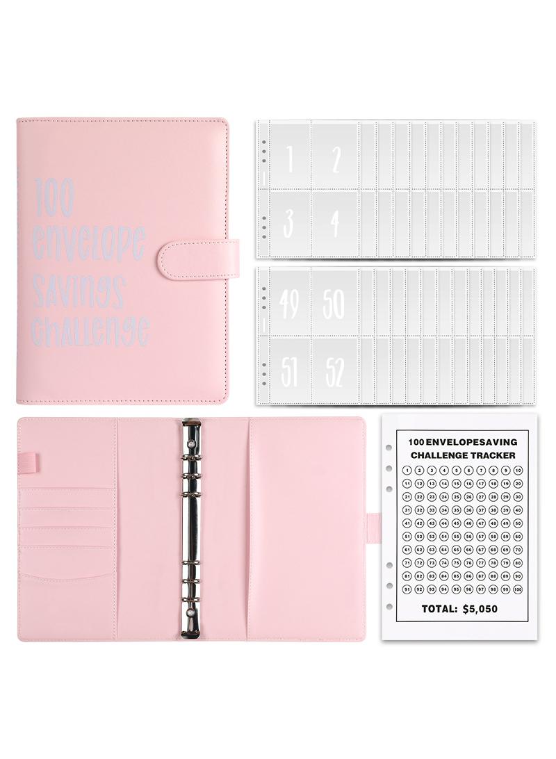 Loquat A5 Loose Leaf Book 100 Days Of Saving Money Saving Money Challenging Cash Envelopes Saving Money Couple Games Challenging Couple Gifts - Image 1