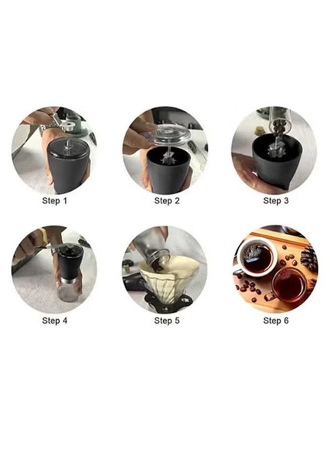 Generic - Hand-Brewed Coffee Set Drip Coffee Gift Box Camping Coffee Machine, Black29x58x17cm - Image 1