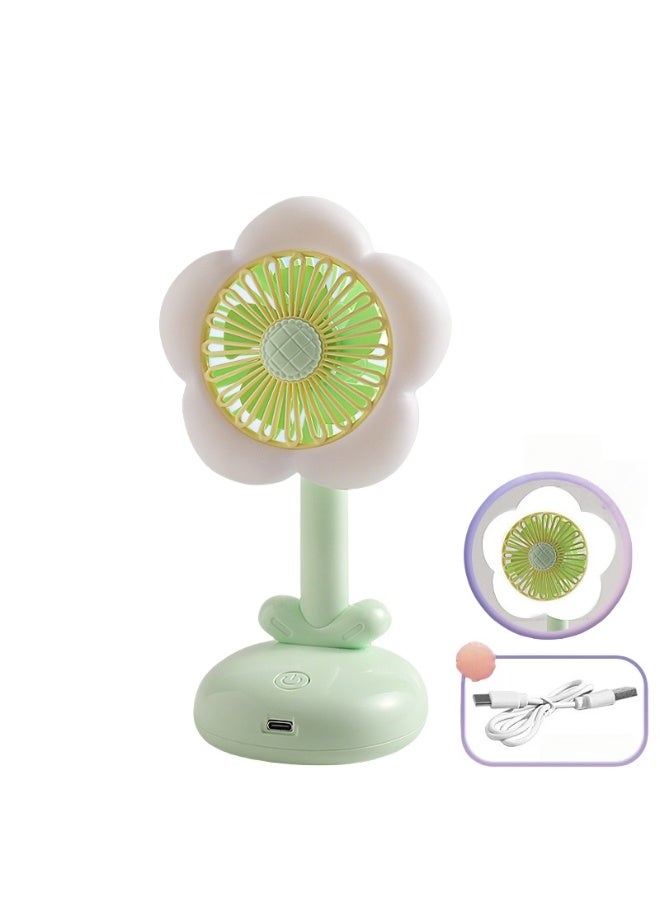 Nariele New Flower USB Charging Light Mini Desktop Fan