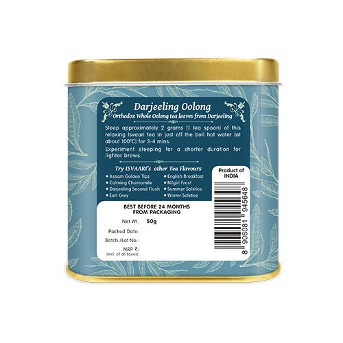 Isvaari Darjeeling Oolong Tea, 50g - Image 3