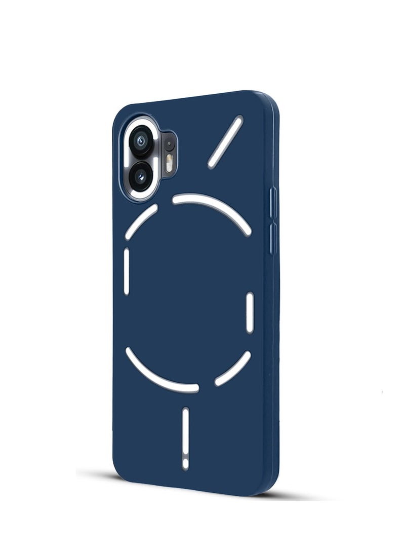 Wtech Liquid Silicone Ultra Thin TPU Phone Case Cover For Nothing Phone (2) 5G 2023 Navy Blue - Image 2