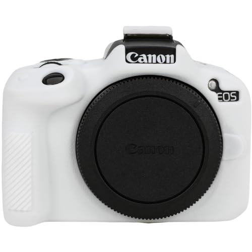 AEXUTDA Case for R50, R50 Camera Silicone Protective Case, Lightweight, Anti-Scratch Slim Fit Soft Skin, R50 Accessories - White - Image 1