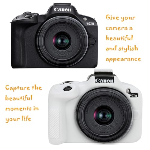 AEXUTDA Case for R50, R50 Camera Silicone Protective Case, Lightweight, Anti-Scratch Slim Fit Soft Skin, R50 Accessories - White - Image 4