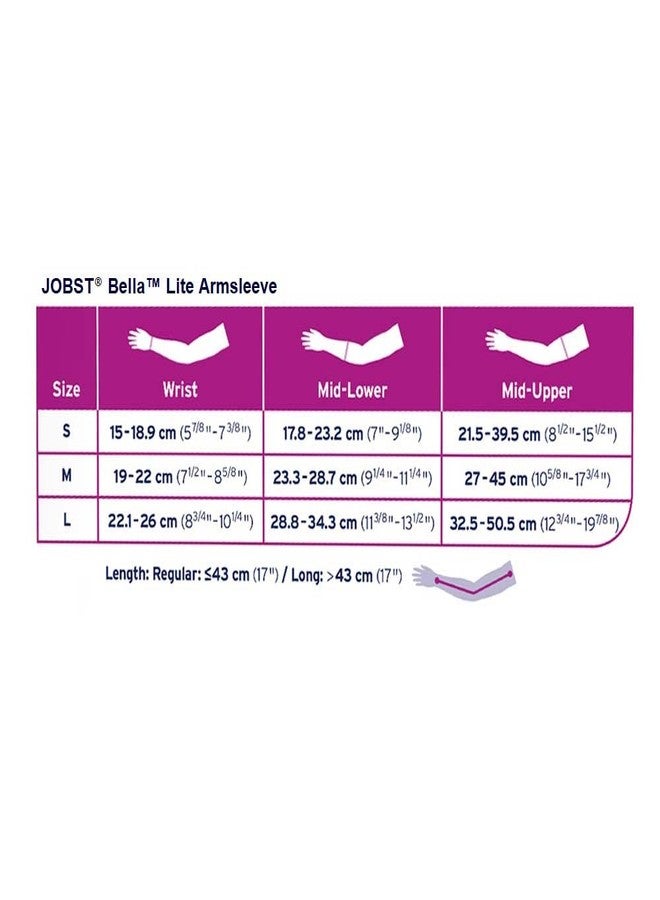 جوبست JOBST Bella Lite أكمام ضاغطة، 20-30 مم زئبقي، أكمام للذراعين، بيج، متوسط - Image 3