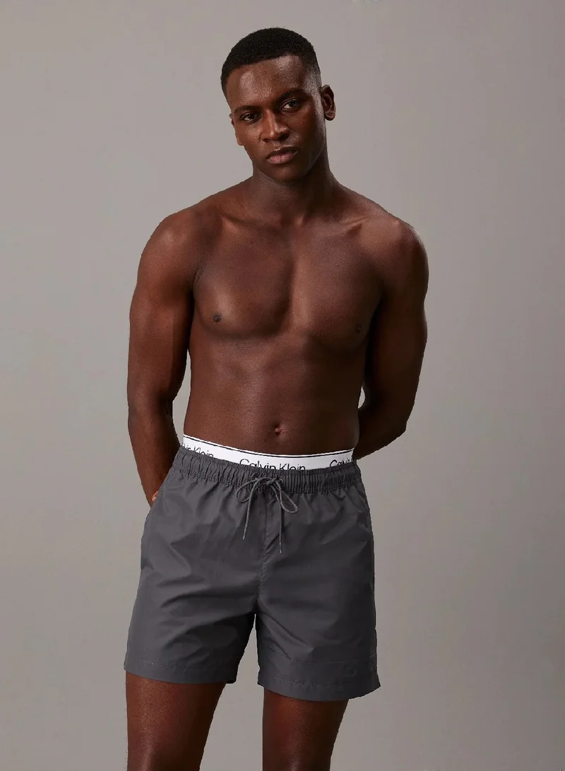 CALVIN KLEIN Double Waistband Swim Shorts