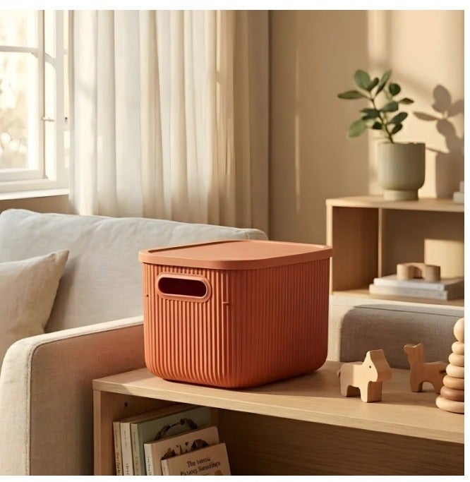 Terracotta Organizer Box (6.2L) – Multi-Purpose Storage Container for Clothes, Toys, Kitchen & Home Organization - Image 1