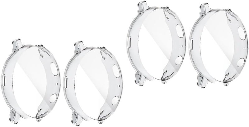 Transparent Watch Case Cover 4pcs 4 4x4 4 cm TPU Flexible Scratch Protection - Image 1