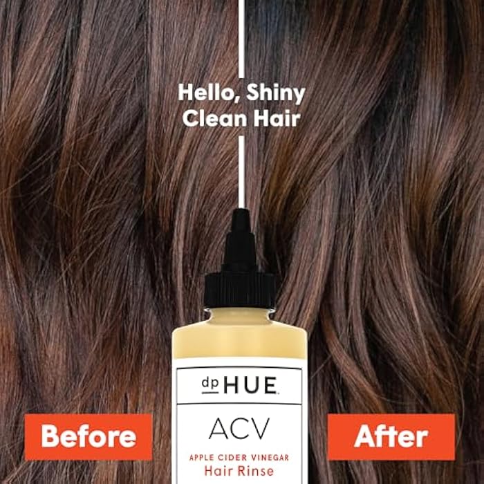 dpHUE Apple Cider Vinegar Hair Rinse - 8.5 oz, Pack of 2 - Shampoo Alternative, Scalp Cleanser & Post Workout Rinse - Removes Buildup & Sweat - Protects Natural Hair Oils - Image 3