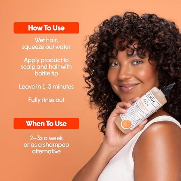 dpHUE Apple Cider Vinegar Hair Rinse - 8.5 oz, Pack of 2 - Shampoo Alternative, Scalp Cleanser & Post Workout Rinse - Removes Buildup & Sweat - Protects Natural Hair Oils - Image 5