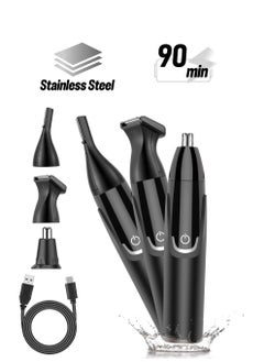 SYOSI Rechargeable Nose Trimmer for Men and Women Ear and Nose Hair Trimmer Professional Painless Eyebrow & Facial Hair Trimmer Nasal Hair Clippers Waterproof Dual Edge Blades Easy Cleansing  - Image 1