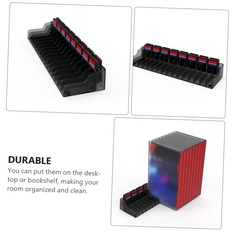 Vertical Game Card Holder Desktop Organizer Multiple Slots Storage - Image 4