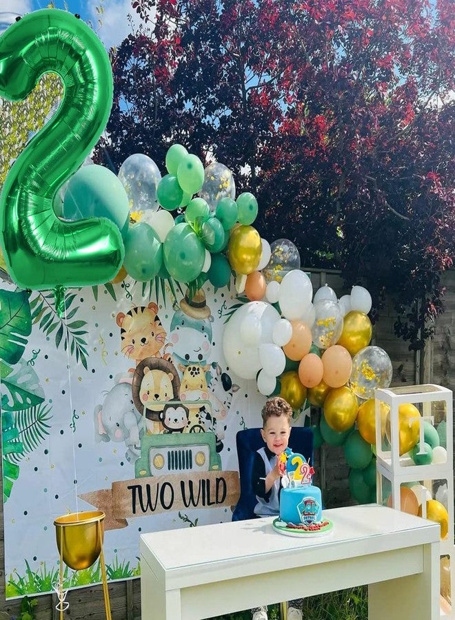 TONIFUL Green 40 inch Digital 2 Balloon for Birthday, Wedding, Anniversary Party Decorations - Image 5