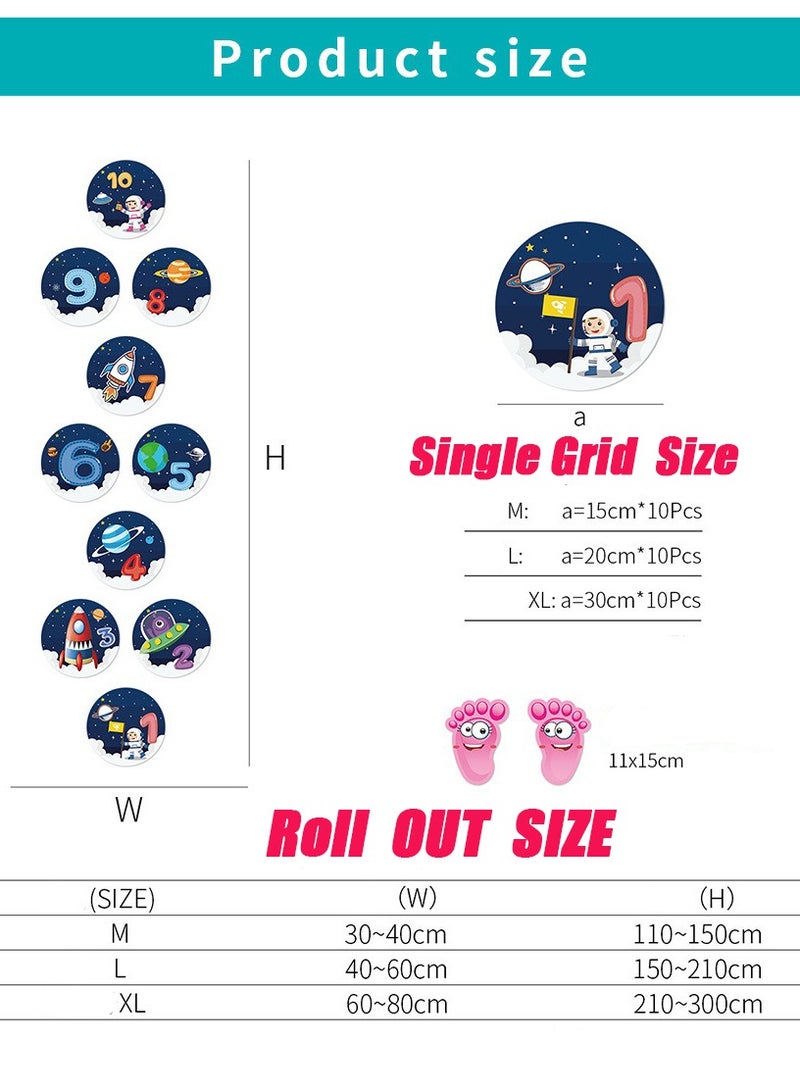 جيوان ملصق أرضي برقم 10، ألعاب ألغاز، ملصق لعبة القفز على المربعات، ملصقات أرضية شبكية للأطفال - Image 2