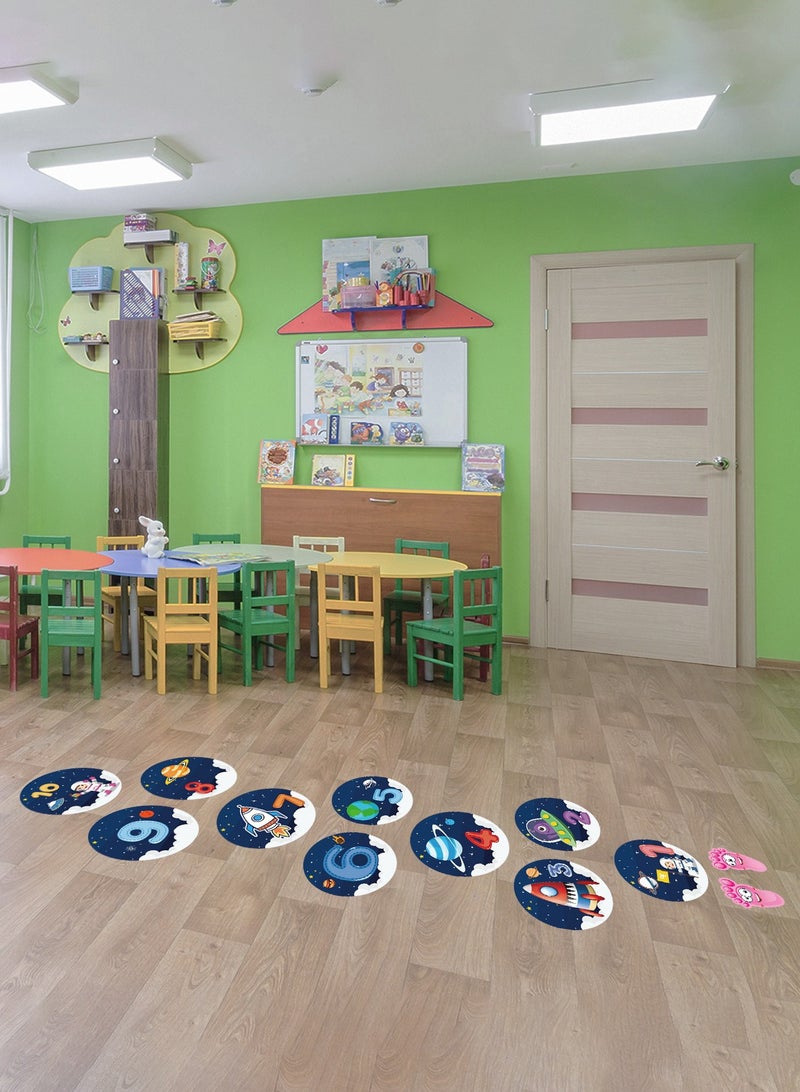 جيوان ملصق أرضي برقم 10، ألعاب ألغاز، ملصق لعبة القفز على المربعات، ملصقات أرضية شبكية للأطفال - Image 3