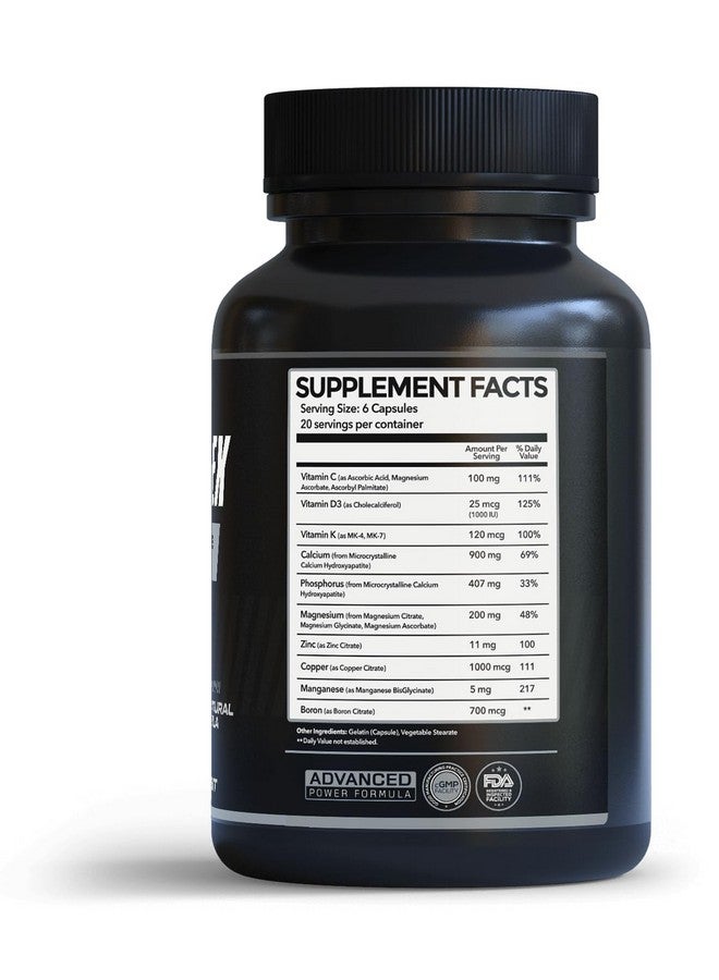 PrimeGENIX Bone Complex | Reduce Bone Loss | Designed for Men in Their 40's, 50's and up with Vitamin D3, C, K | Vitamins for Bone Density to Maintain an Active Lifestyle - Image 3