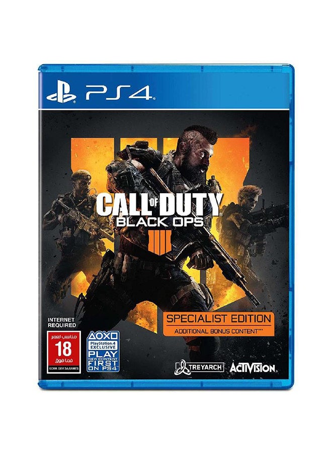 أكتيفجن لعبة Call Of Duty: Black OPS IV Specialist Edition اللغة الإنجليزية/ العربية (النسخة السعودية) - playstation_4_ps4 - Image 1