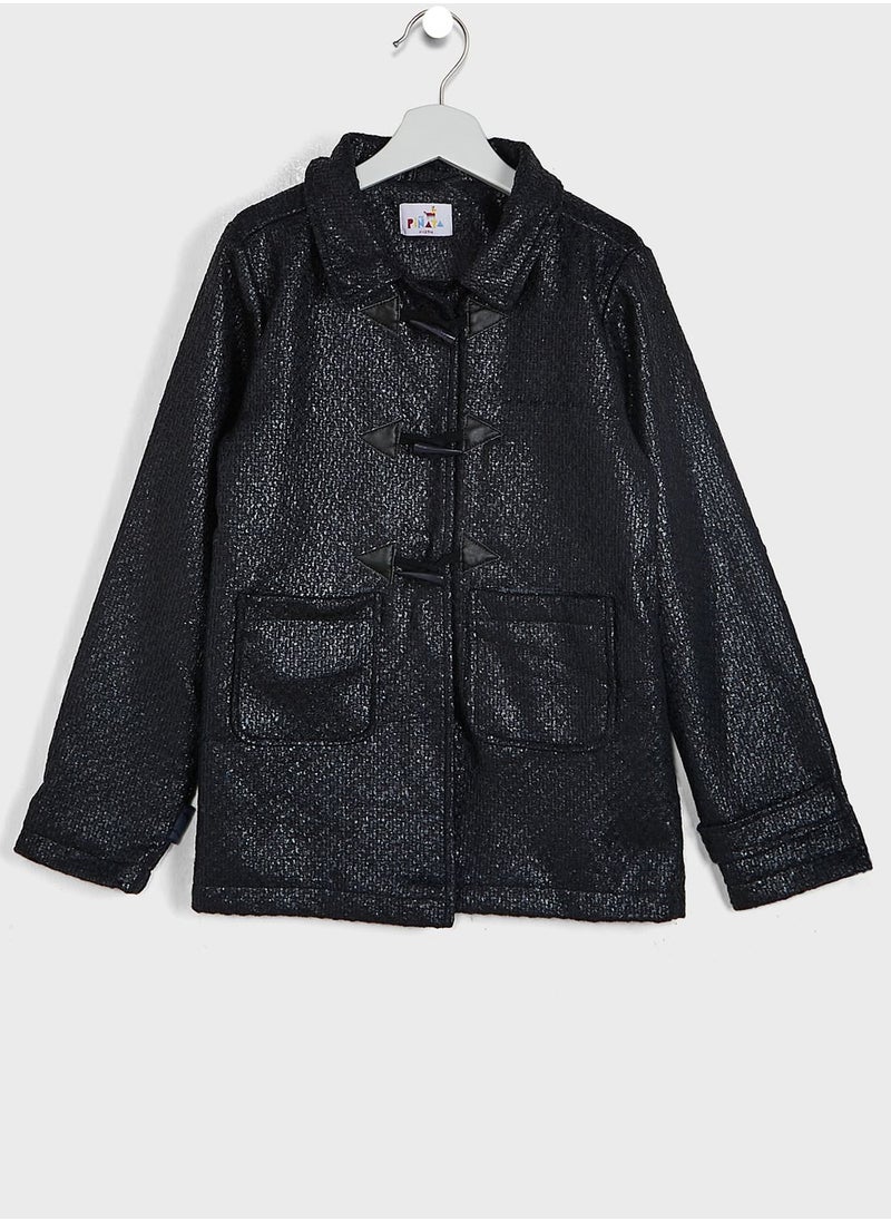 Pinata - Woolen Coat With Button Loops - Image 1