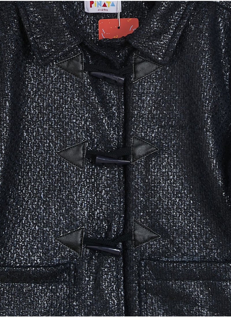 Pinata - Woolen Coat With Button Loops - Image 1