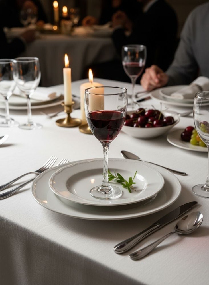 بريميم ثلاث كؤوس نبيذ أوروبية بسيطة – تصميم شفاف أنيق لجميع المناسبات - Image 2