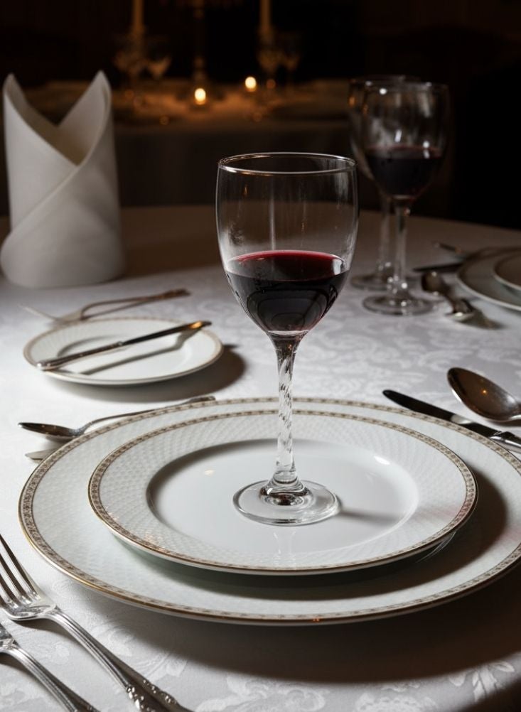 بريميم ثلاث كؤوس نبيذ أوروبية بسيطة – تصميم شفاف أنيق لجميع المناسبات - Image 3