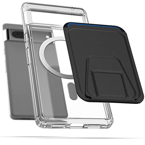 ENCASED Magnetic Wallet Designed for Google Pixel 7 Case with Card Holder Compatible with MagSafe Clear - Image 3