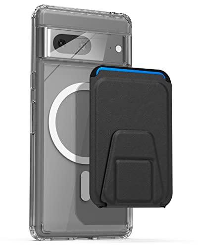 ENCASED Magnetic Wallet Designed for Google Pixel 7 Case with Card Holder Compatible with MagSafe Clear - Image 1