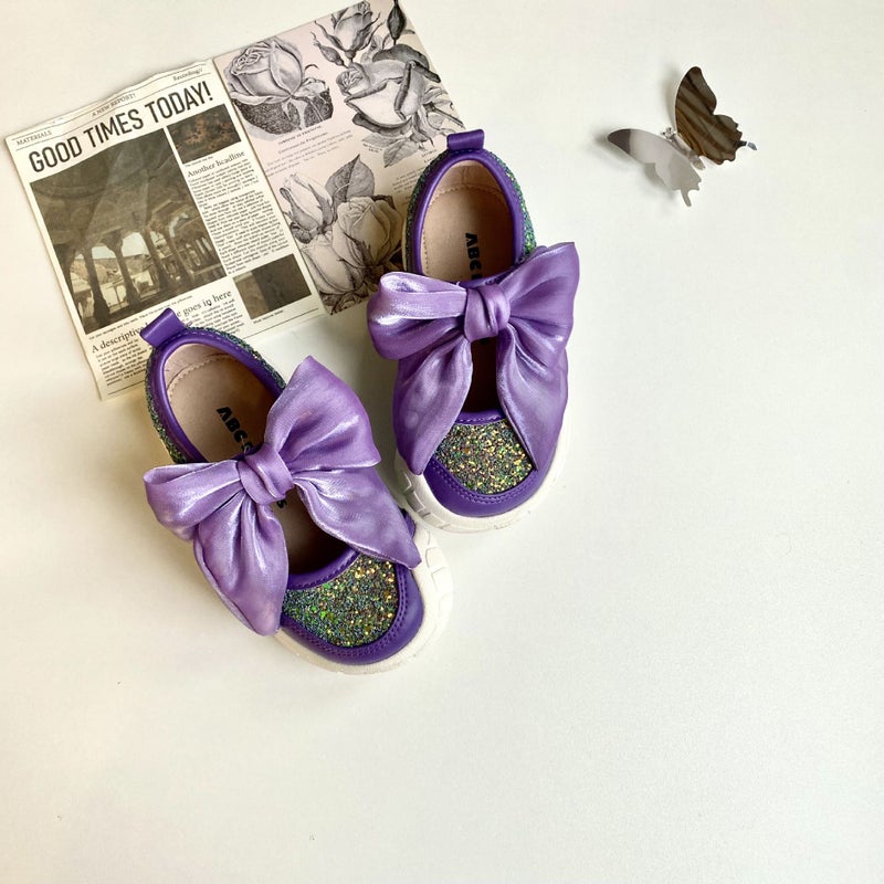Girl'S Leather Shoes 2025 Spring New Children'S Bow Mary Jane Princess Shoes Little Girl'S Shiny Soft Sole Shoes - Image 3