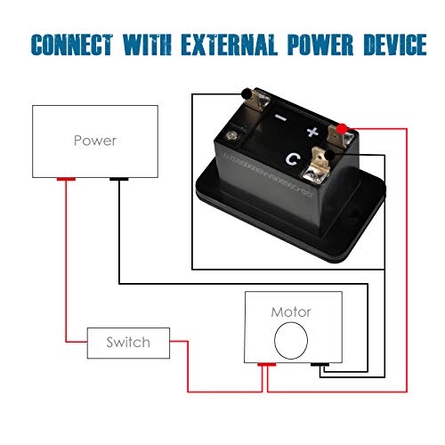 Runleader Digital LCD Hour Meter, DC 4.5V to 90V, Total Hours Resettable, Use for ZTR Lawn Mower Tractor Generator Golf cart Club car Scrubber Marine ATV Motor Compressor and Other Powered Equipment - Image 5